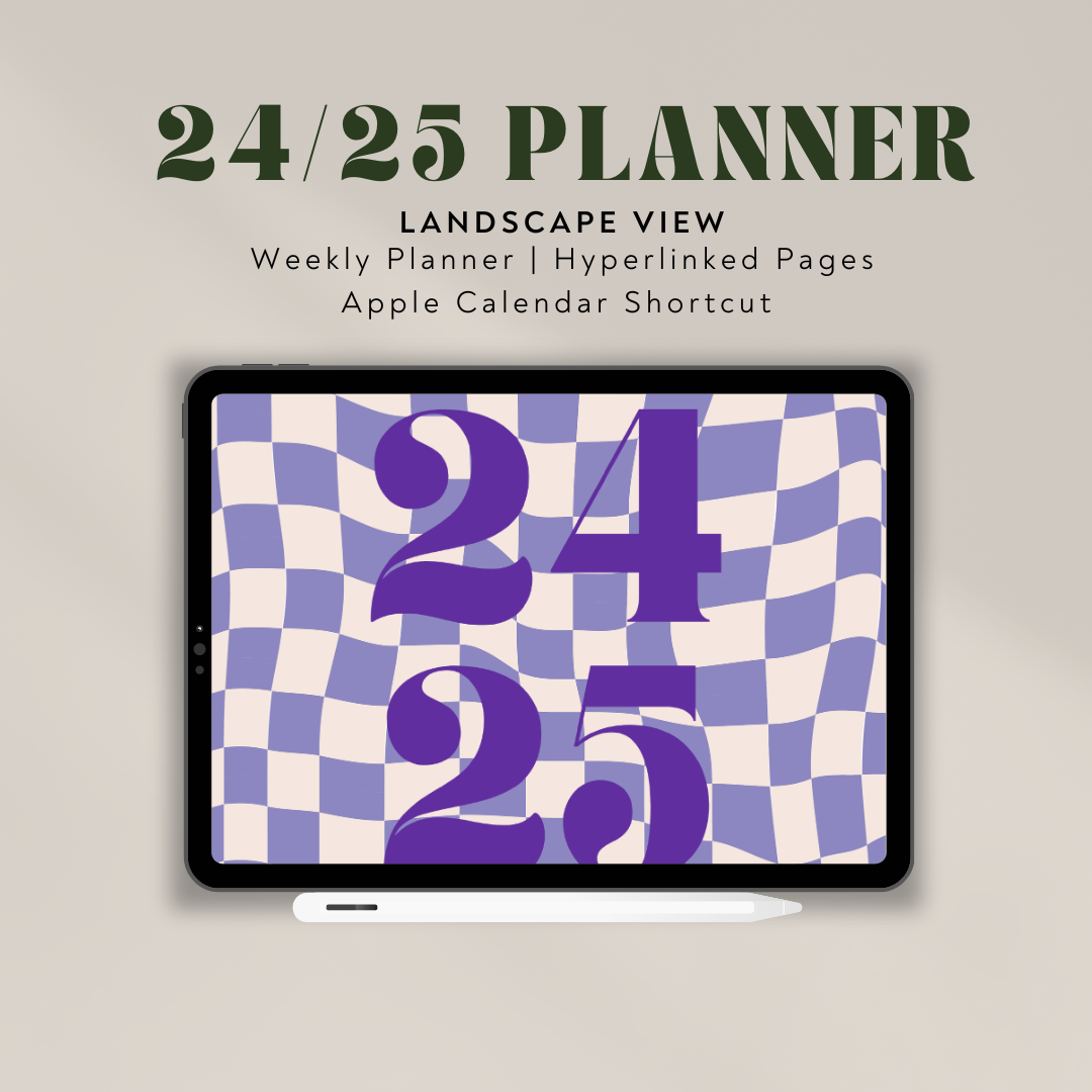 2024/2025 Weekly Planr (LANDSCAPE)